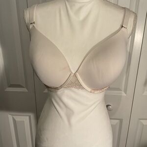 Soma Cream Full-Coverage Bra with Supportive Straps